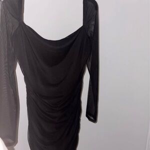 Princess Polly Black Long Sleeve Dress